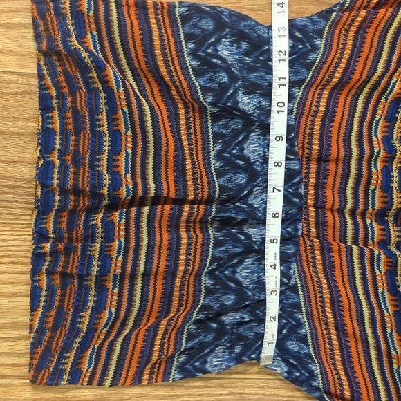 Maeve Anthropologie strapless Urcos Bliss scarf hem tribal print dress, S - Picture 4 of 6